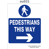 pedestrian to the right