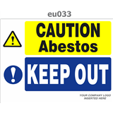 asbestos keep out