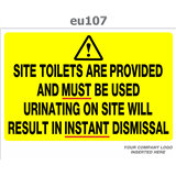 site toilets are provided