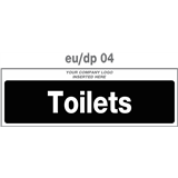 toilets door plate