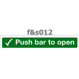 push bar to open