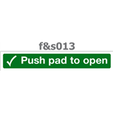 push pad to open