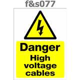 danger high voltage cables