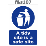 a tidy site is a safe site