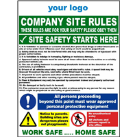 Company site rules - safety starts here