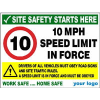 10 MPH speed limit - Obey site traffic rules