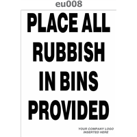 place rubbish in bins