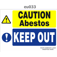 asbestos keep out