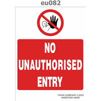 no unauthorised entry