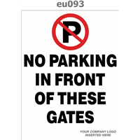 no parking in front of gates