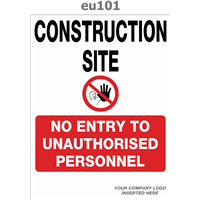 construction site no entry