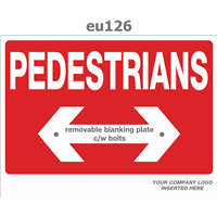 pedestrians removable arrow