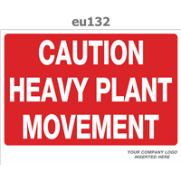 caution heavy plant movement