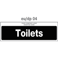 toilets door plate