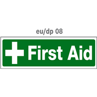 first aid door plate