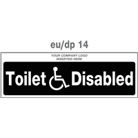 disabled toilet door plate