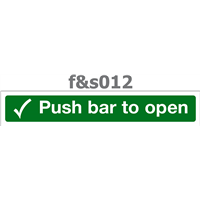 push bar to open