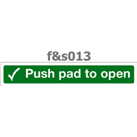 push pad to open