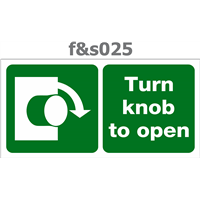 turn knob to open