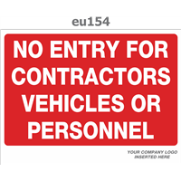 no entry for contractors