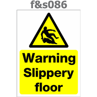 warning slippery floor 