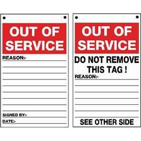 out of service