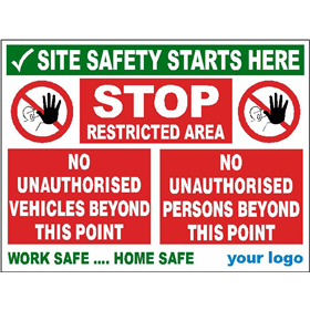 STOP Restricted Area