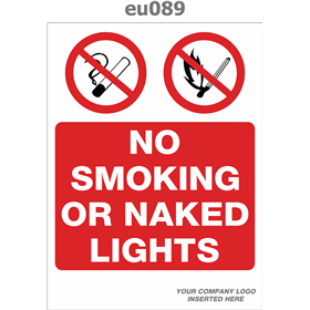 no smoking or naked lights