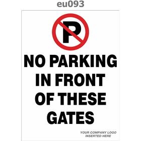 no parking in front of gates
