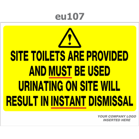 site toilets are provided