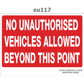 no unauthorised vehicles