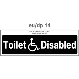 disabled toilet door plate