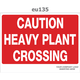 caution heavy plant crossing