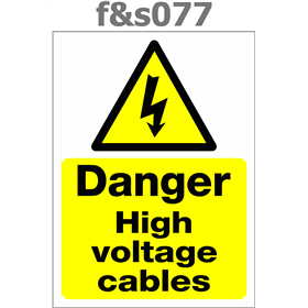danger high voltage cables