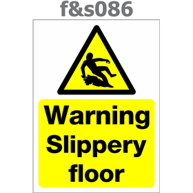 warning slippery floor 