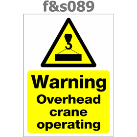 warning overhead crane operating