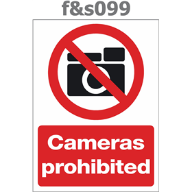cameras prohibited