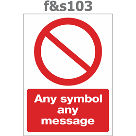 any symbol any message