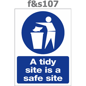 a tidy site is a safe site