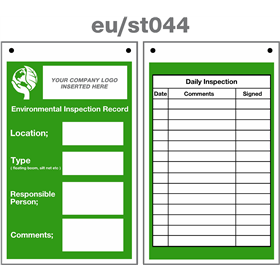 environment service tag double sided