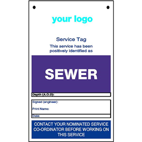 sewer service tag