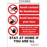 stay at home if you are ill 